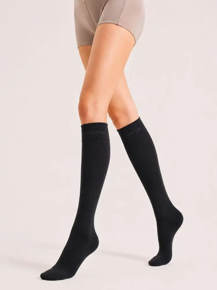 Black MISTYNE compression socks