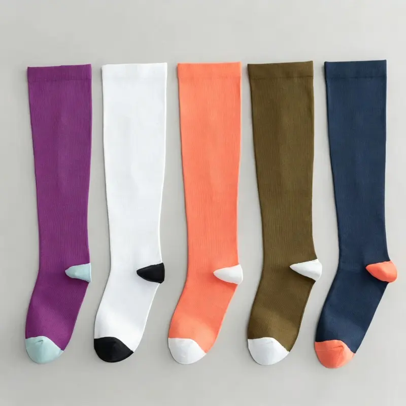 MISTYNE Studio Compression Socks — Style 10 in Purple