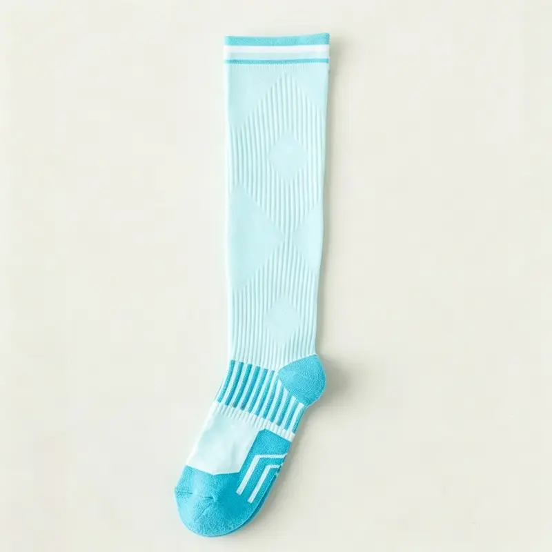 MISTYNE Recovery Compression Socks — Style 08 in Light Blue