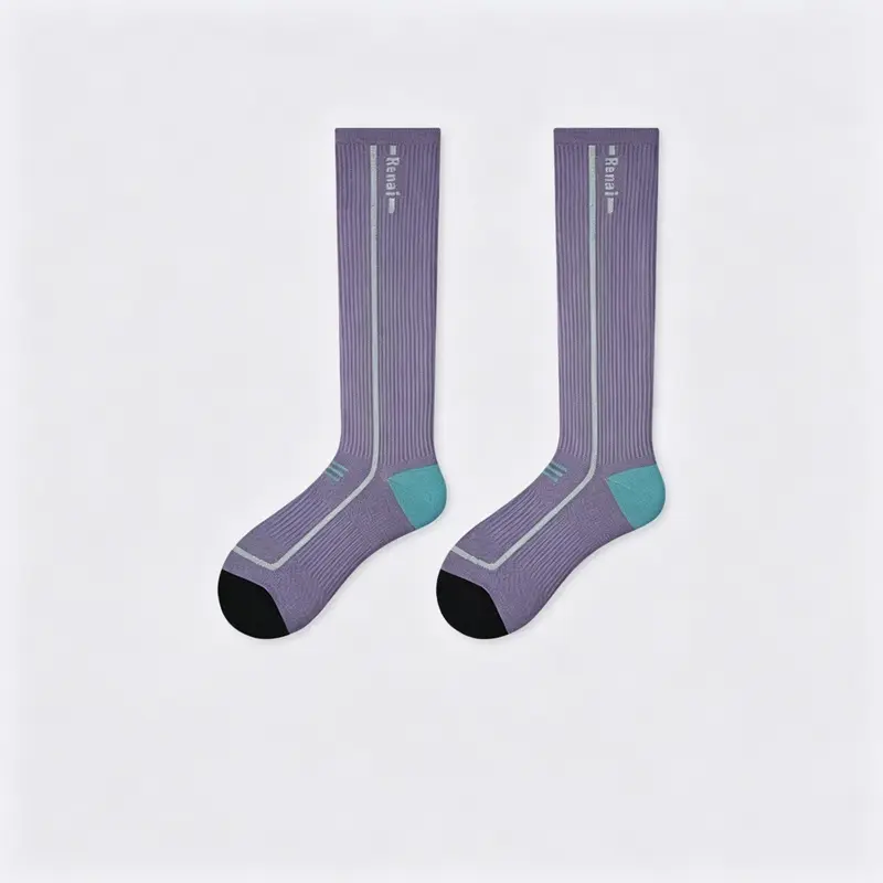 MISTYNE Daily Compression Socks — Style 07 in Purple 1