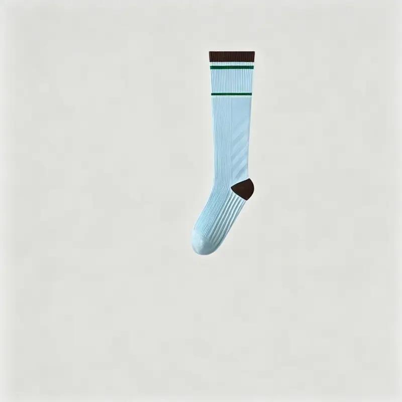 MISTYNE Travel Compression Socks — Style 07 in Light Blue