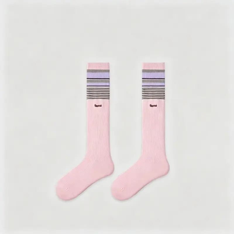 MISTYNE Daily Compression Socks — Style 05 in Pink