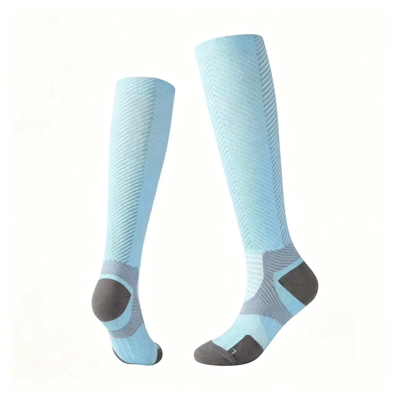 MISTYNE Recovery Compression Socks — Style 09 in Light Blue