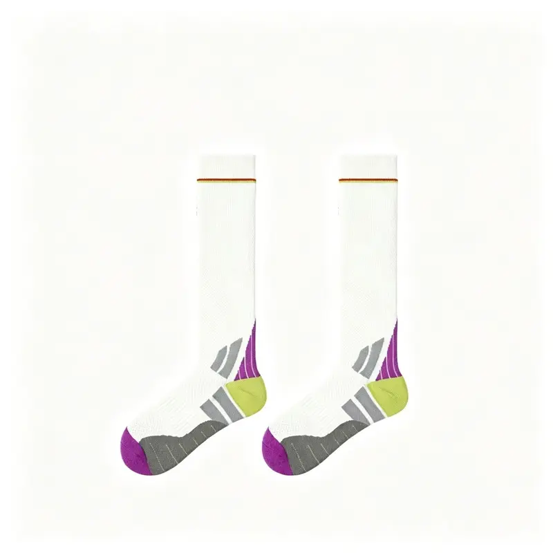 MISTYNE Daily Compression Socks — Style 06 in White 1