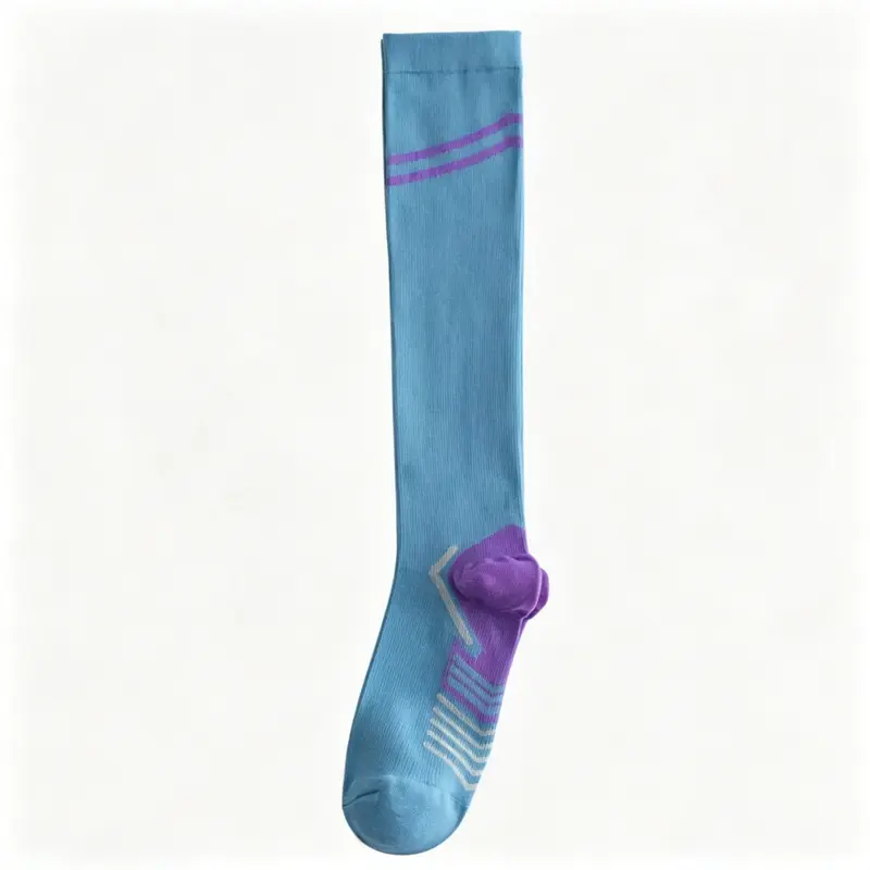 MISTYNE Studio Compression Socks — Style 03 in Blue Purple