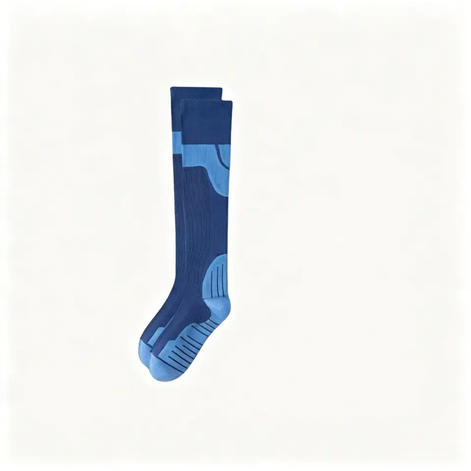 MISTYNE Studio Compression Socks — Style 08 in Navy Blue