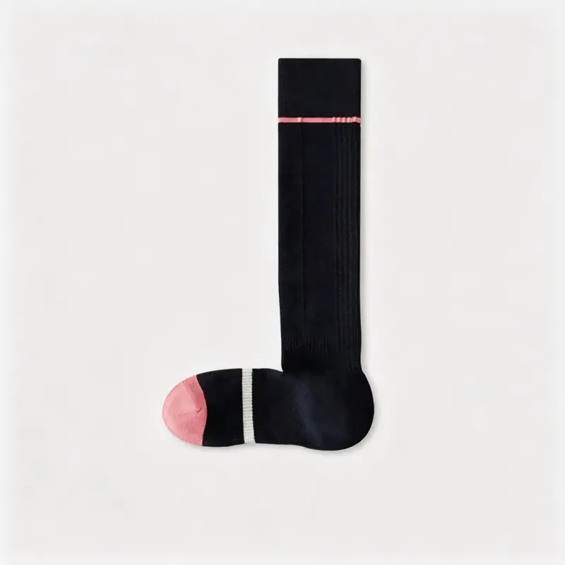 MISTYNE Travel Compression Socks — Style 06 in Black Pink