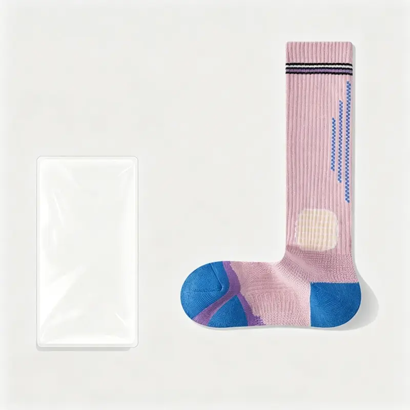 MISTYNE Studio Compression Socks — Style 09 in Pink 2