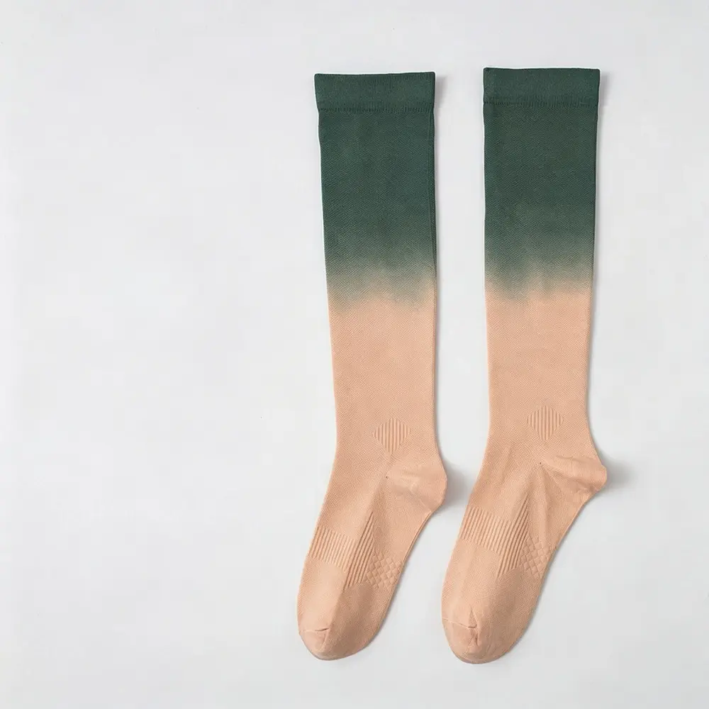 MISTYNE Recovery Compression Socks — Style 01 in Green Beige