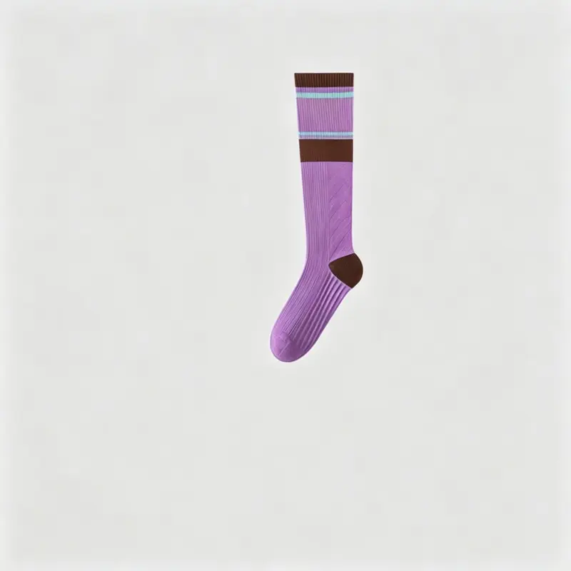 MISTYNE Travel Compression Socks — Style 07 in Purple