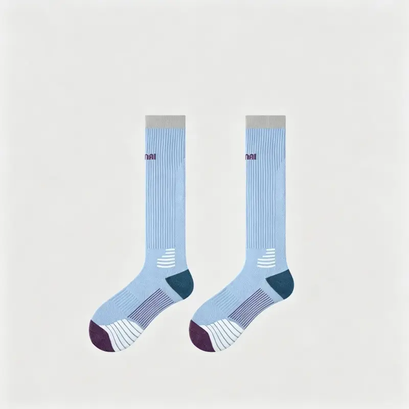 MISTYNE Daily Compression Socks — Style 06 in Light Blue