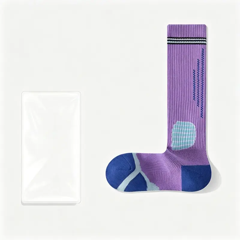 MISTYNE Studio Compression Socks — Style 09 in Purple