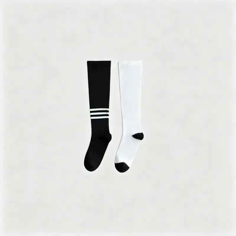 MISTYNE Studio Compression Socks — Style 10 in White