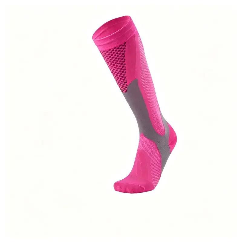 MISTYNE Studio Compression Socks — Style 05 in Neon Pink 2