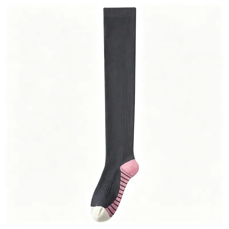 MISTYNE Recovery Compression Socks — Style 03 in Black Pink 2