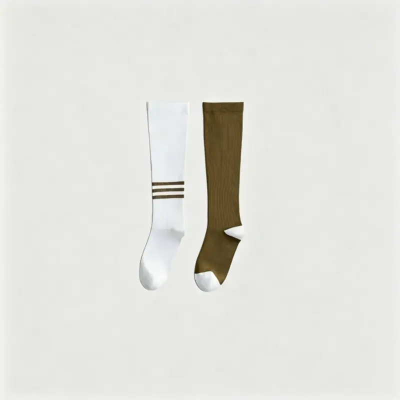 MISTYNE Studio Compression Socks — Style 10 in Brown