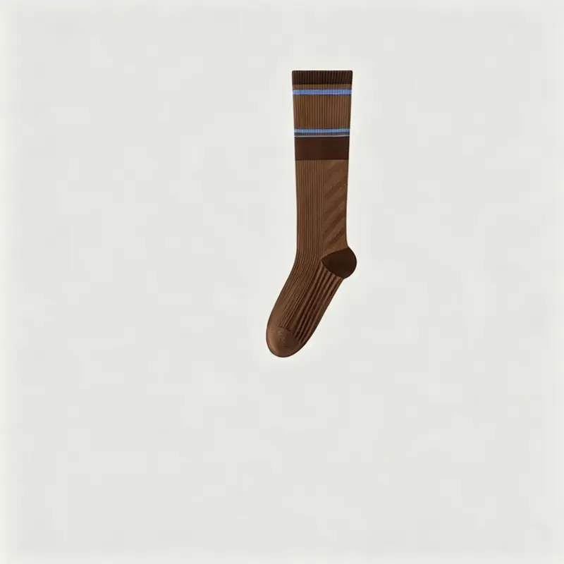 MISTYNE Travel Compression Socks — Style 07 in Brown
