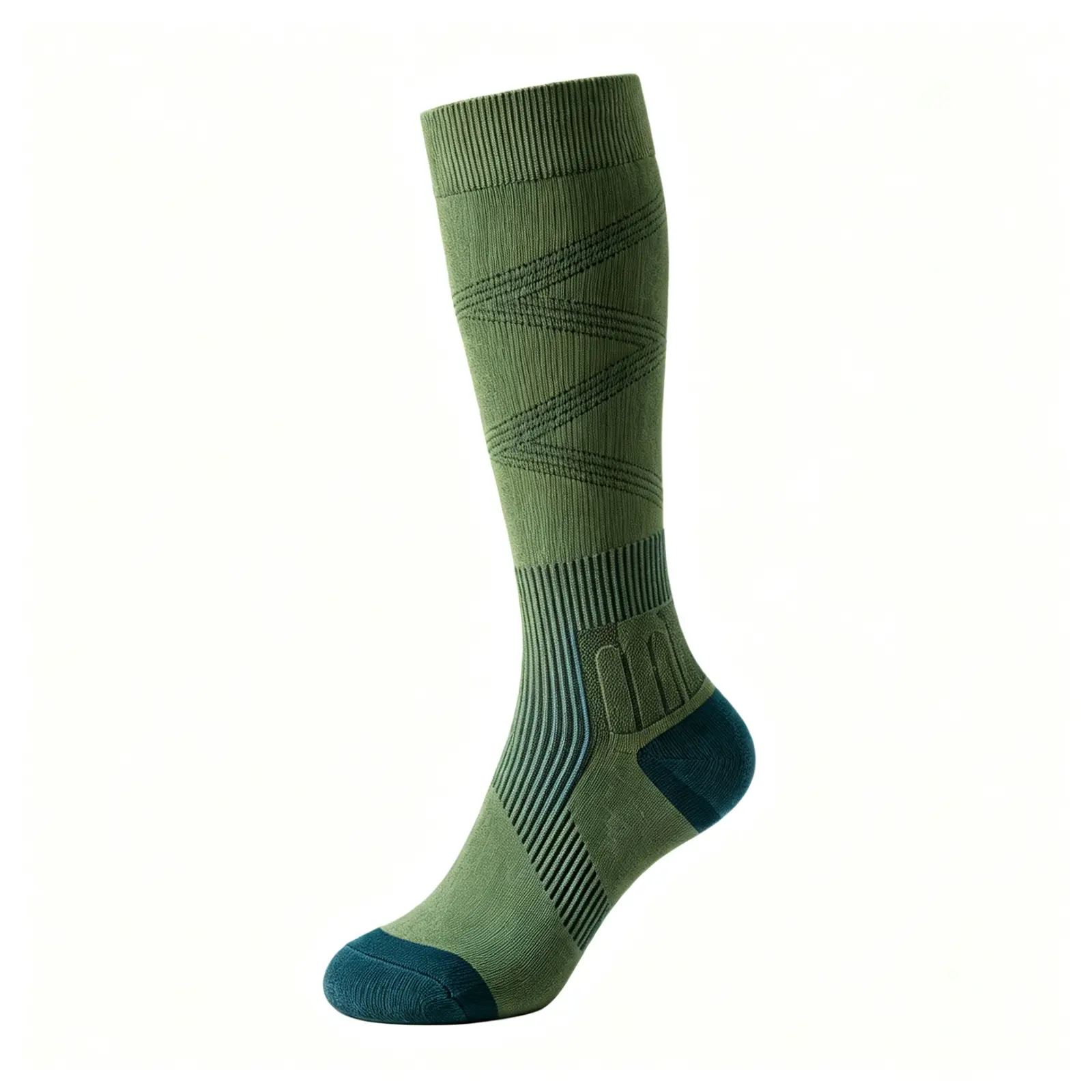 MISTYNE Studio Compression Socks — Style 02 in Green