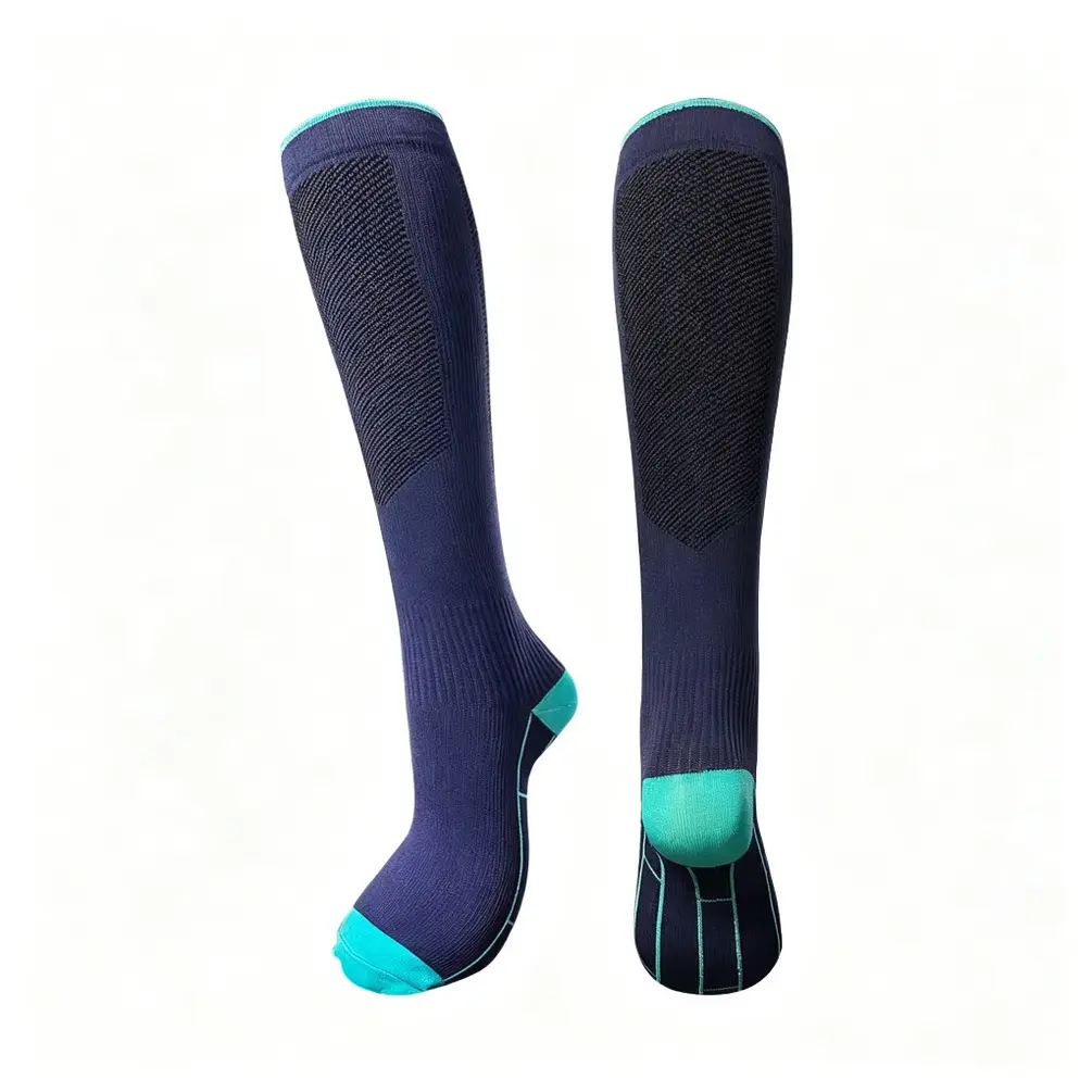 MISTYNE Studio Compression Socks — Style 04 in Navy