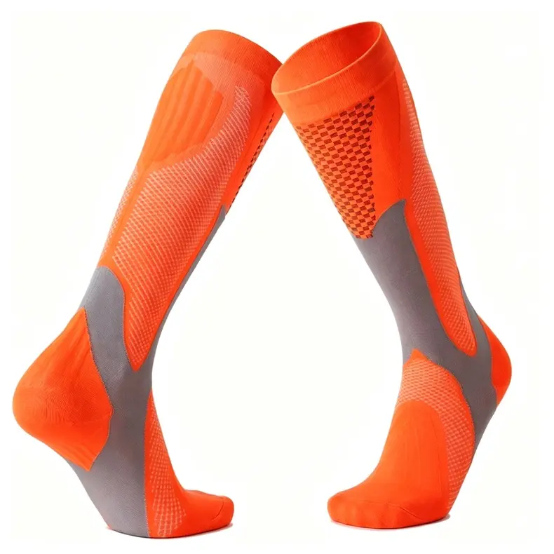 MISTYNE Studio Compression Socks — Style 05 in Orange 1